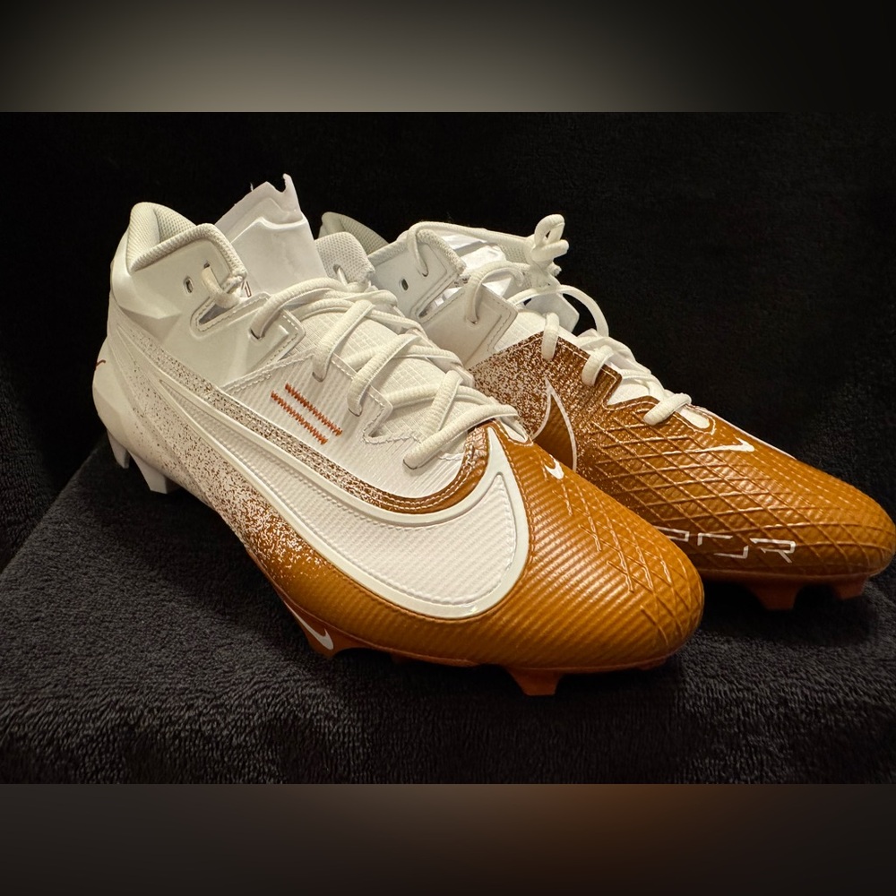 Nike Vapor Edge Elite 360 2 Texas Longhorns Cleats White FJ6379-109 Mens 14 Wide